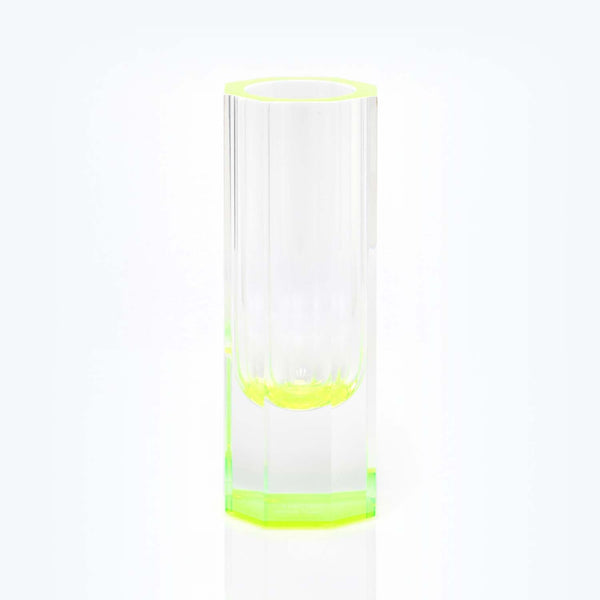 Neon Green Bolt Vase-Neon Green-Tall