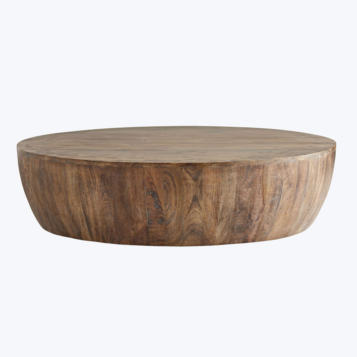 Minimalist wooden coffee table with rustic finish for modern living.