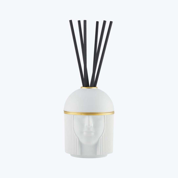 Contemporary diffuser jar with unique stylized human face design