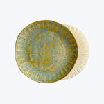 Faceted Ceramic Plate Large - Blue Nebula Default Title