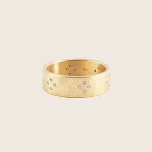 18k Gold Diamond Cluster Band-4