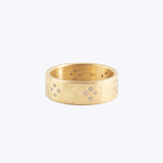 18k Gold Diamond Cluster Band-4