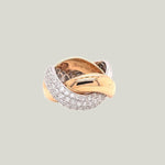 18Kr Poiray Contemporary Band Diamond Ring Default Title