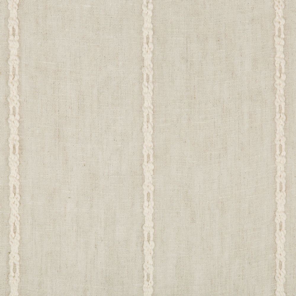 Textured fabric with braided design in beige; ideal for home textiles.