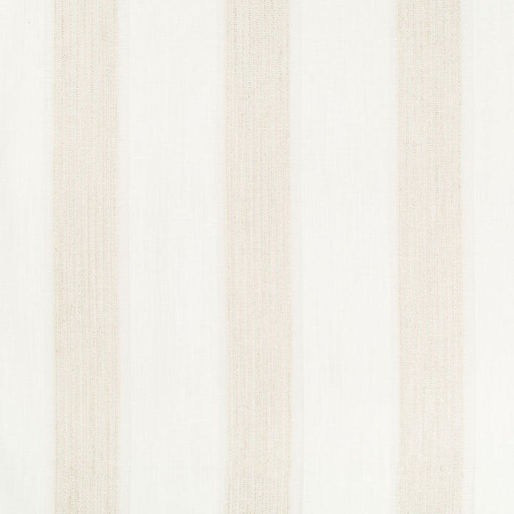 Minimalist white textile with semi-transparent vertical stripe pattern design