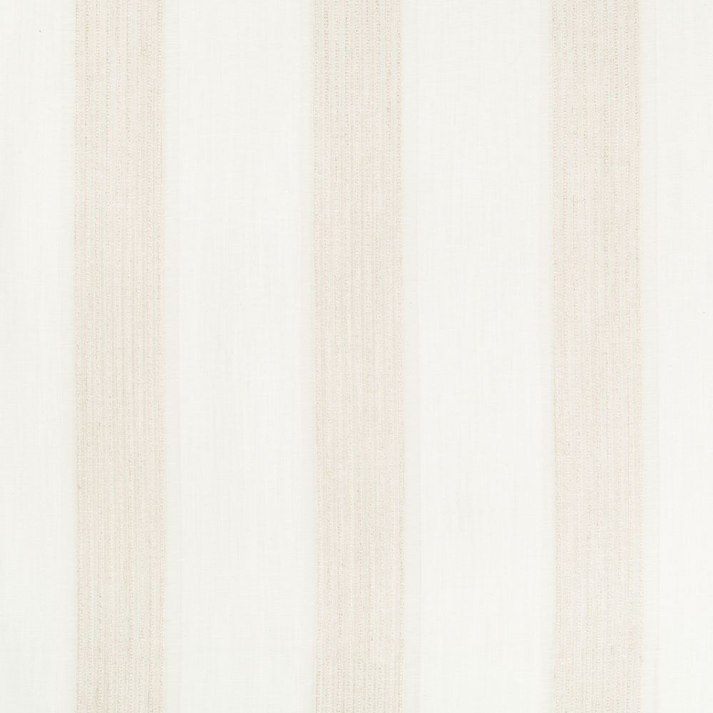 Minimalist white textile with semi-transparent vertical stripe pattern design