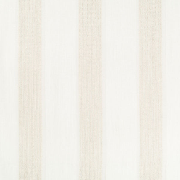 Minimalist white textile with semi-transparent vertical stripe pattern design
