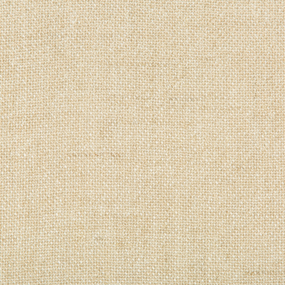 Close-up of a beige, tightly woven fabric with coarse fibers.
