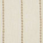 Beige fabric with vertical tufted strips, adding visual interest.