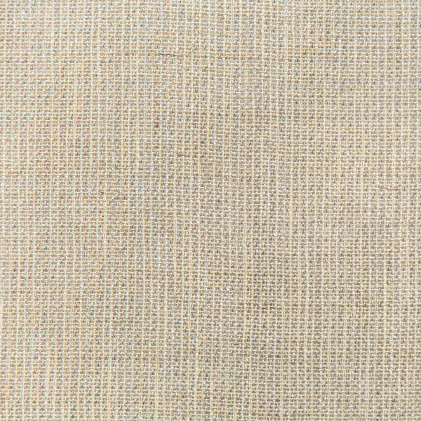 Close-up of neutral-toned fabric with tight plain weave texture.