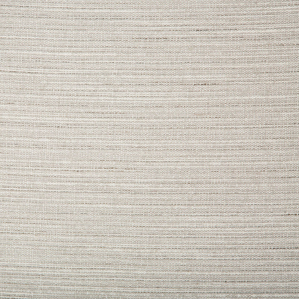 Close-up of natural beige fabric with subtle horizontal striped pattern.