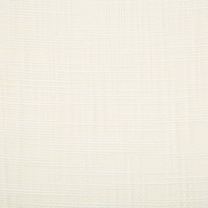 Close-up of neutral, checkered fabric with textured three-dimensional appearance.
