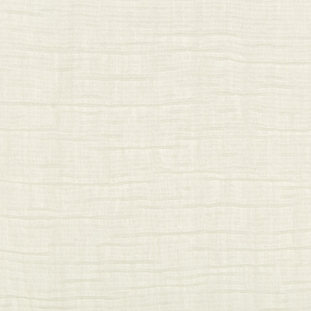 Close-up of off-white fabric with subtle striped texture pattern.