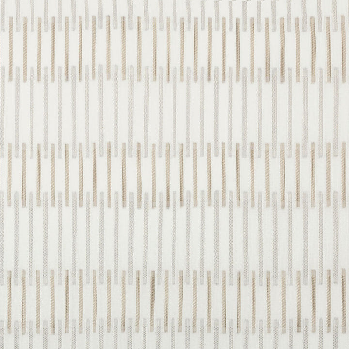 Repetitive, ribbed pattern creating a three-dimensional textured appearance.