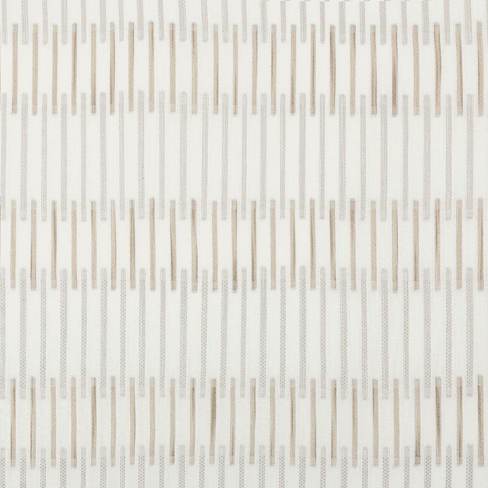 Repetitive, ribbed pattern creating a three-dimensional textured appearance.