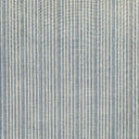 Close-up photograph of a blue and white striped fabric pattern.