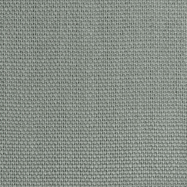 Close-up of neutral grey fabric with tight, uniform square weave.