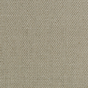Close-up view of a durable, beige fabric with tight weave.
