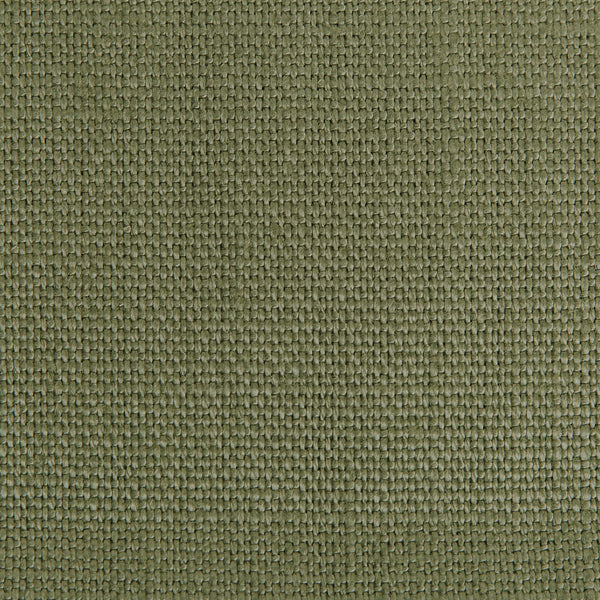 Close-up of olive green fabric with textured pattern, durable material.