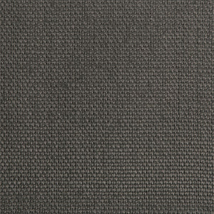 Close-up of durable dark gray fabric with consistent, tight weave.