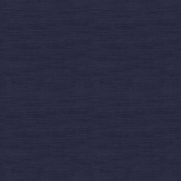 Close-up view of a navy fabric with subtle horizontal grain