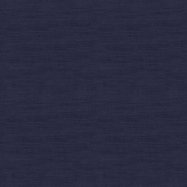 Close-up view of a navy fabric with subtle horizontal grain