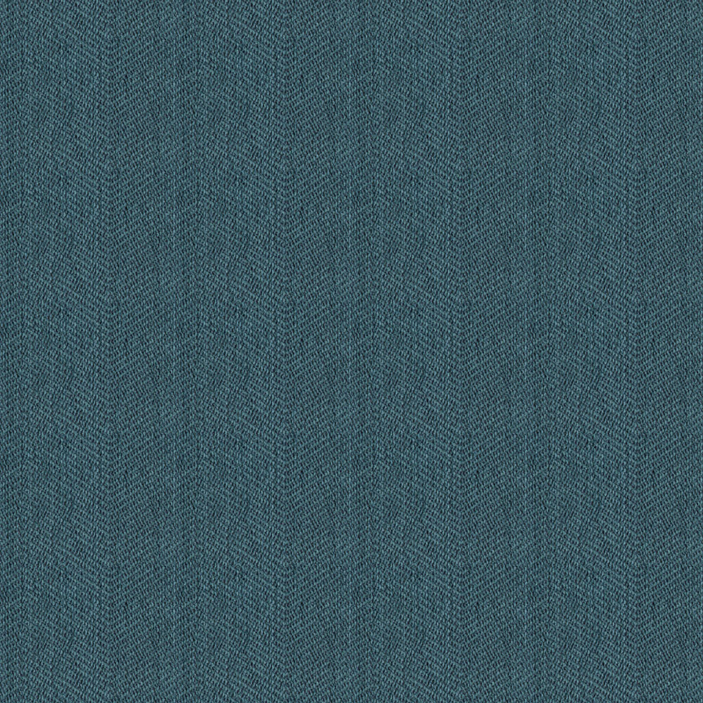Close-up of a deep teal knitted fabric with diagonal ribbing.