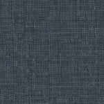 Close-up of dark blue fabric with sturdy, symmetrical weave pattern.