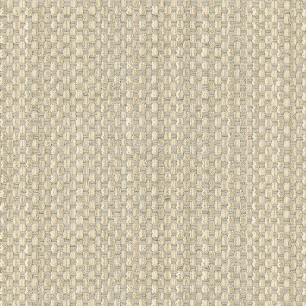 Close-up of durable, neutral woven fabric with nubby texture.