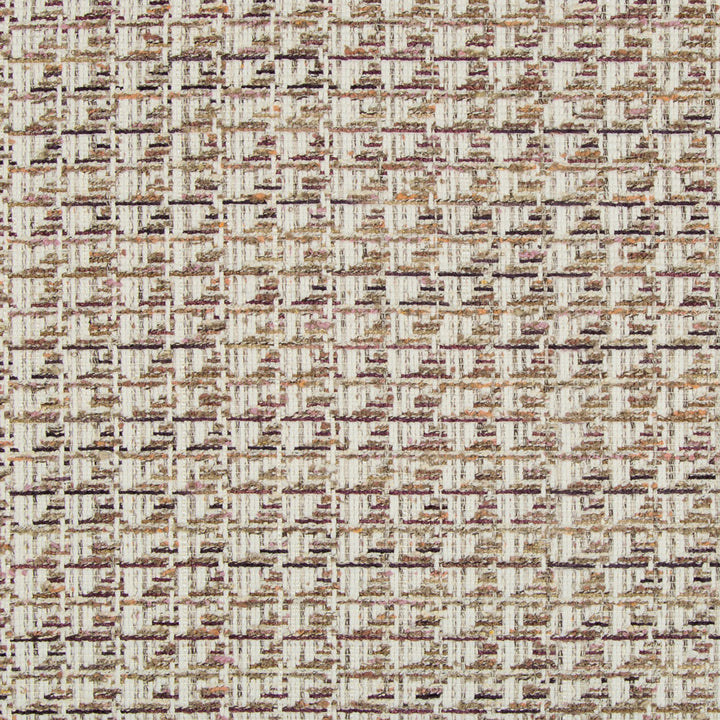 Close-up of a woven fabric with a textured, multi-dimensional pattern.
