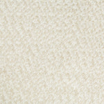 Close-up of woven fabric with textured basket weave pattern. Neutral color, varied thickness threads. Versatile material for upholstery, curtains, clothing.
