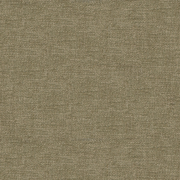 Close-up of a durable, uniform woven fabric in muted olive.