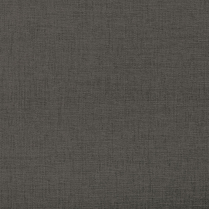 Close-up of dark gray woven fabric with intricate grainy texture.