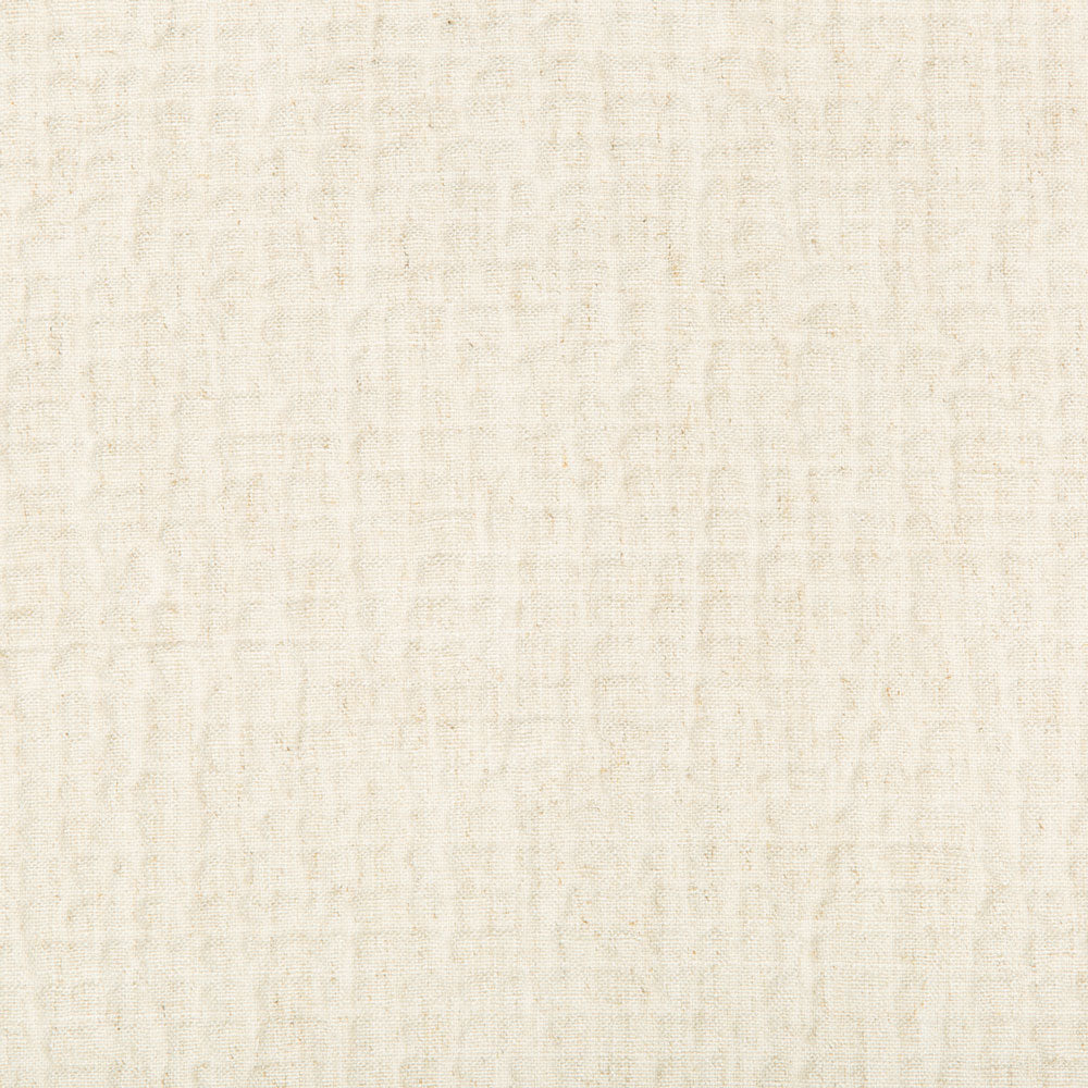 Natural beige fabric swatch with textured plain weave for versatile use.