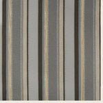 Close-up of striped fabric with vertical variation in width, color, and texture.
