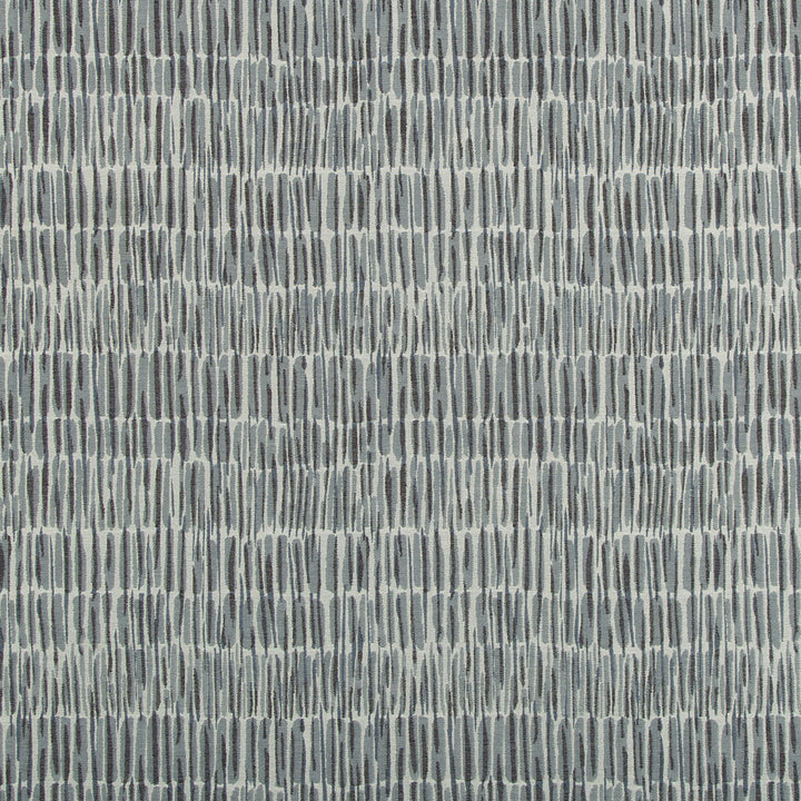 Abstract patterned fabric with vertical streaks in shades of grey.