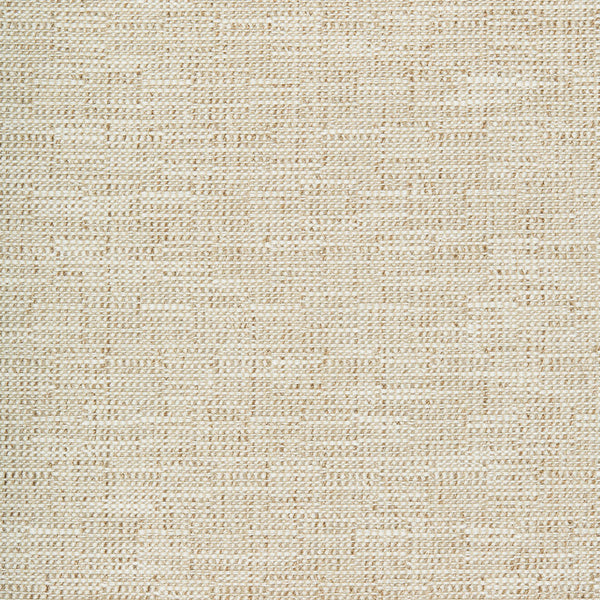 Close-up of a coarse, evenly patterned woven fabric in natural hues.