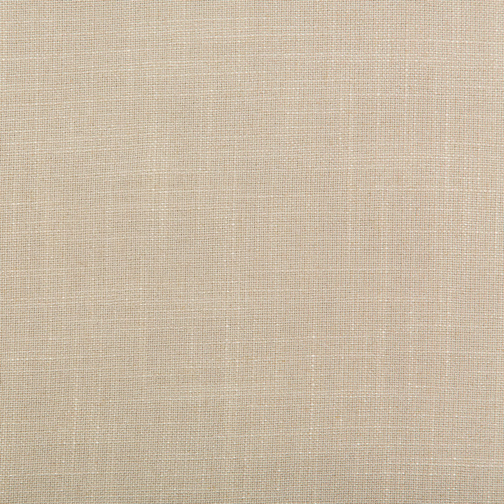 Close-up photo of a sturdy, fine-woven beige fabric with uniformity.