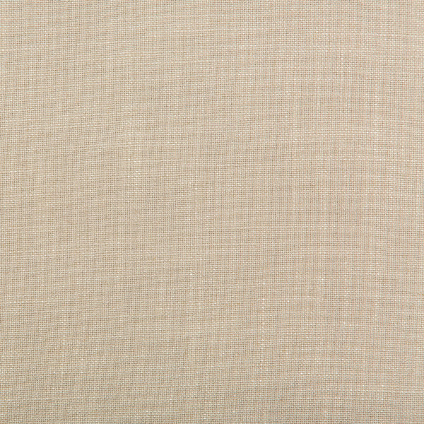 Close-up photo of a sturdy, fine-woven beige fabric with uniformity.