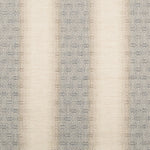 Symmetrical fabric with gray geometric borders on a beige background.