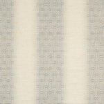 Neutral beige fabric with alternating textured and geometric stripe pattern