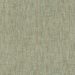 Close-up of herringbone fabric with V-shaped weaving pattern in two colors.