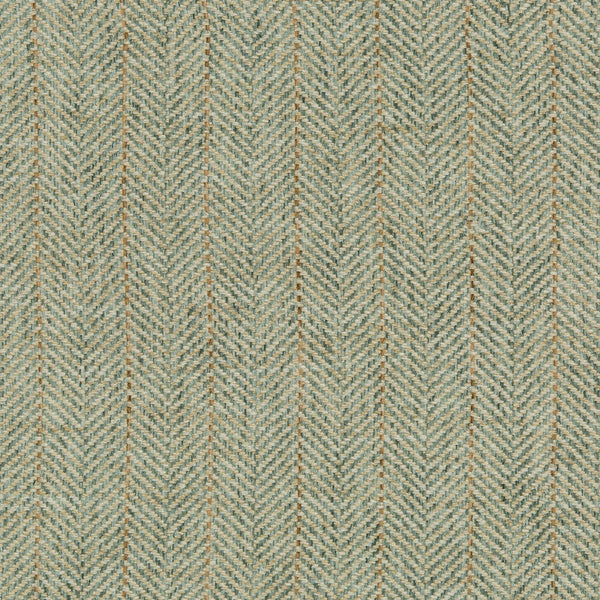 Close-up of herringbone fabric with V-shaped weaving pattern in two colors.