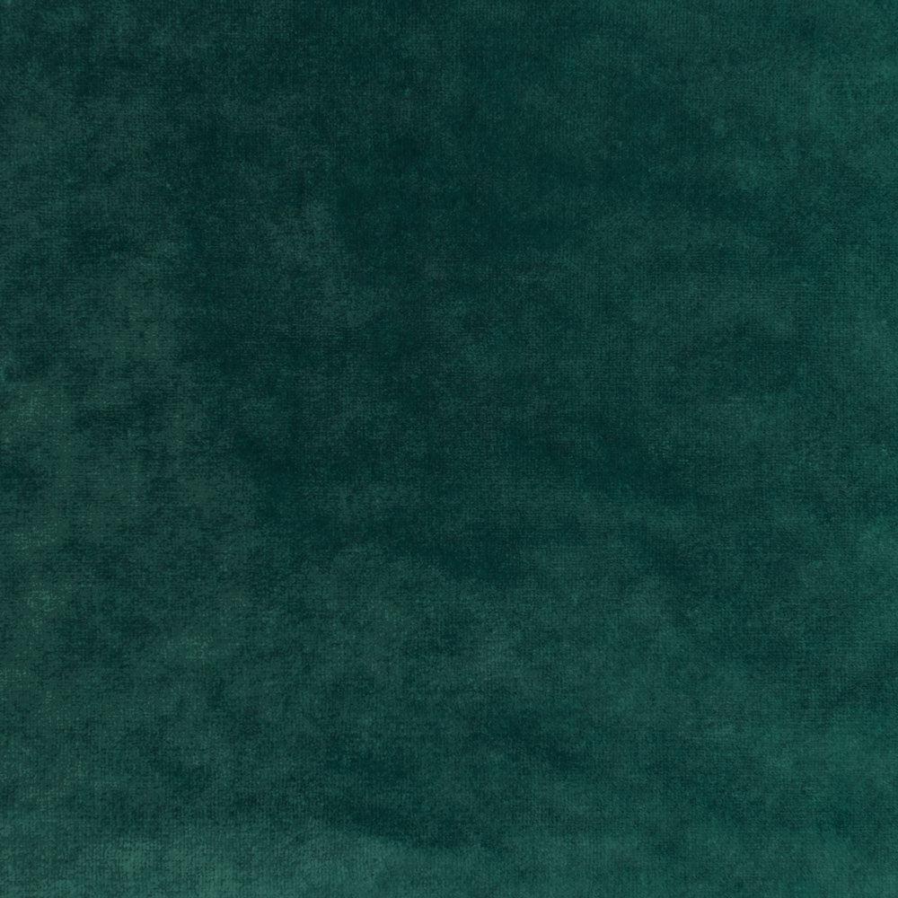 Close-up shot of a plush, dark green velvet fabric texture.
