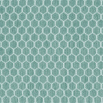 Textured teal honeycomb pattern with rounded hexagons and gray outlines