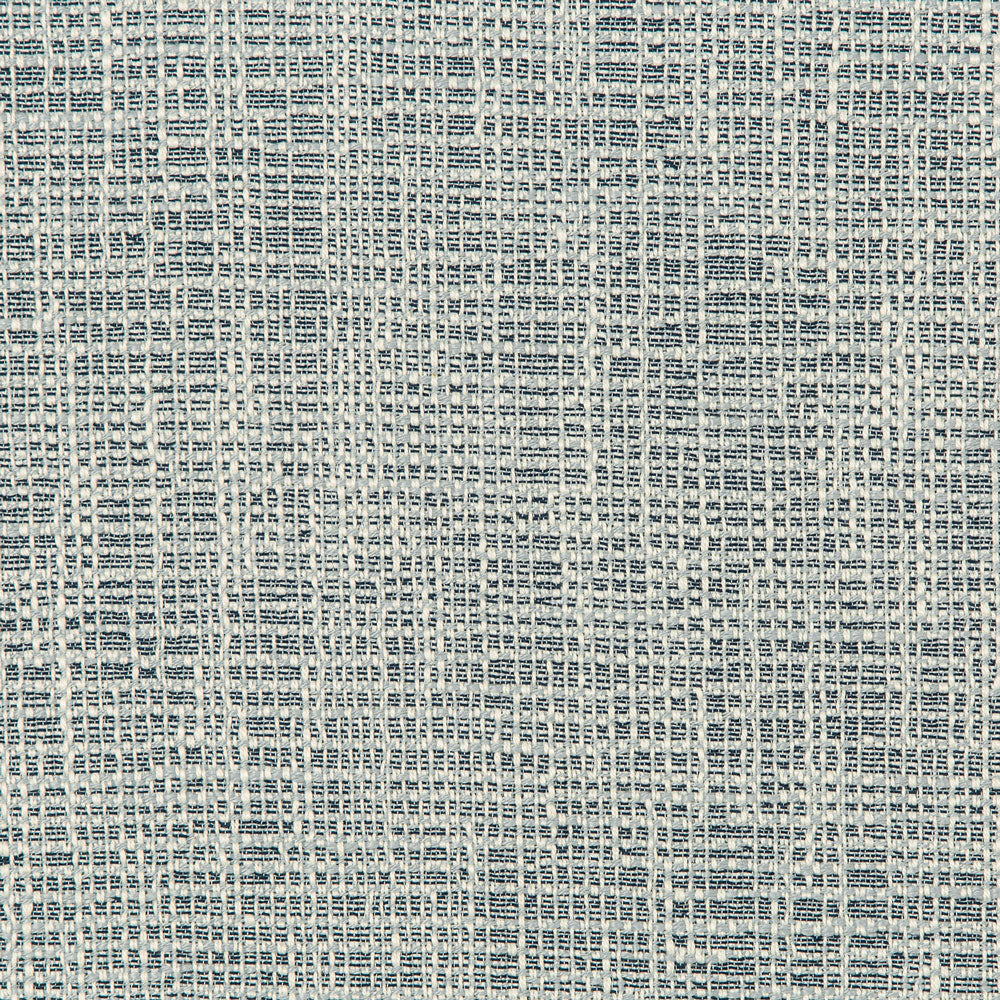 Close-up of a sturdy machine-made fabric with blue and white weave.