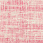 Close-up view of pink and white checkered fabric with textured pattern.
