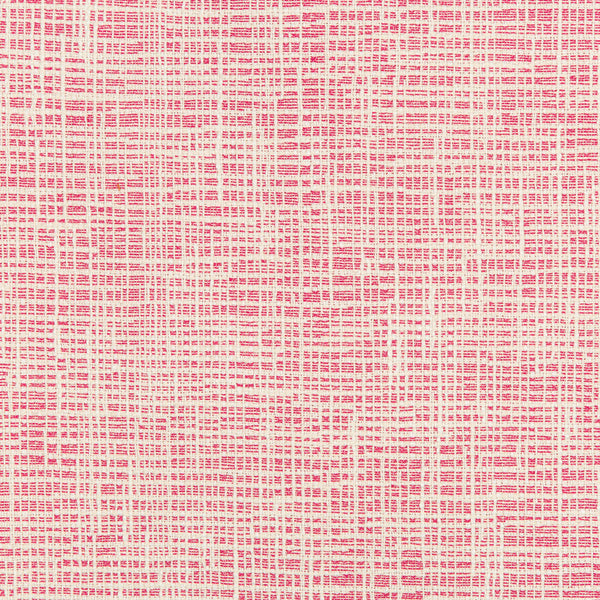 Close-up view of pink and white checkered fabric with textured pattern.