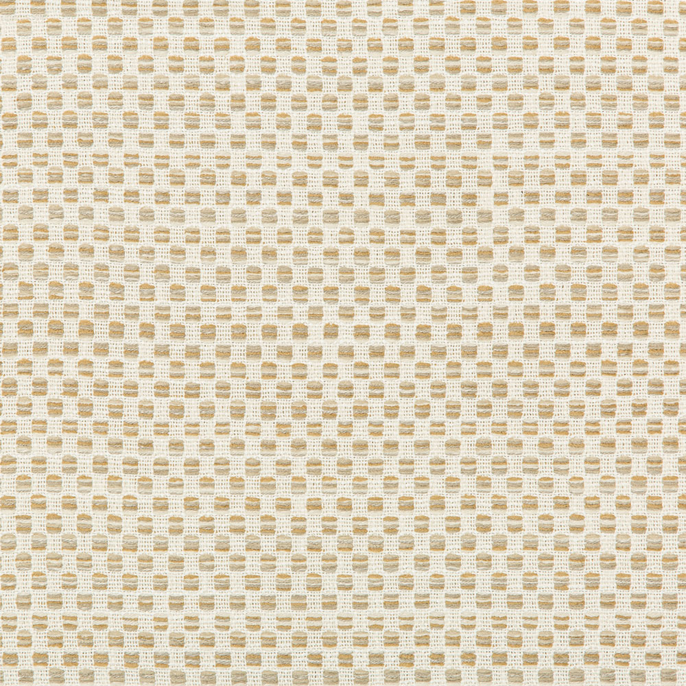 Textured fabric with tight square pattern in neutral tones.