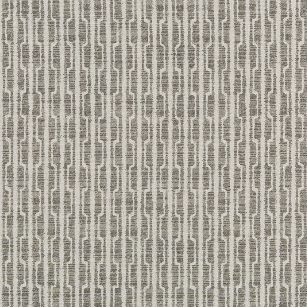 Textured fabric with rhythmic undulating lines in alternating gray shades.